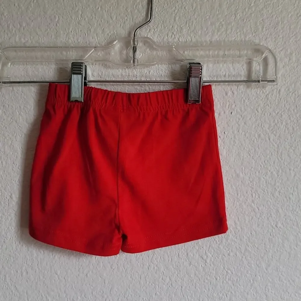 NEW - DISNEY PARKS Mickey Mouse Shirt & Short Set Walt Disney World Size 6M Red